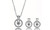 2406 NEW Starry Sky Necklace Earring Set with Diamond Zircon Jewelry Set for Women 8485LA