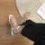 2406 NEW women large size round sandals flat sole foot ring strap casual square head beach shoes  8601