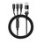 NEW  2406  Type-C transmission three in two braided charging cable  8519