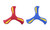 2406 NEW Boomerang for children and boys, three leaf boomerang flies back to outdoor toys, spinning darts 8495LA