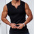 2406 NEW 2PC Summer Men's Knitted Vertical Stripe Fitness Sports Slim Fit V-neck Tank Top 8804LA