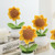 2406 NEW Knitted yarn sunflower potted home decoration 8618