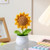 2406 NEW Knitted yarn sunflower potted home decoration 8618