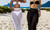 2406 NEW Bikini wrap chest mesh beach pants split three piece set 8807LA