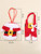 2407NEW-6pcs set Christmas clothes and pants tableware set 8716