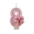 2407 NEW Creative Digital Candle Girl Pink Bow Birthday Candle 8823LA