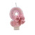 2407 NEW Creative Digital Candle Girl Pink Bow Birthday Candle 8823LA
