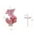2407 NEW Creative Digital Candle Girl Pink Bow Birthday Candle 8823LA