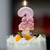 2407 NEW Creative Digital Candle Girl Pink Bow Birthday Candle 8823LA