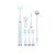 2407 NEW Multi functional portable high-frequency ultrasonic electric dental cleaner six in one set for removing tartar and beautifying teeth  8907