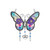 2408 New Butterfly Wind Chime Garden Pendant, Mother's Day Birthday Gift 8922