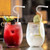 2408 New 2PC heat-resistant glass straw anti lip wrinkling straw set 8923