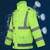 NEW  2408 Outdoor 300D reflective rainproof breathable Oxford cloth raincoat suit  8532