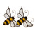 2408 NEW 2PC Color Honeycomb Hanging Acrylic Outdoor Landscape Decoration Bee Painting Window Accessories Pendant 8832LA