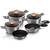  10 pcs cookware set, Burgundy Metallic Line