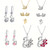 NEW  2409  Premium Aurelis Crystal Elements Jewelry Necklace Earrings Ring Set  8561