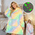NEW  2410  Oversized Glow in Dark Wearable Hooded Jacket 8572
