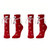 NEW 2410  2 Pairs Funny Christmas Couple Holding Hands Socks 8584