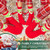 2410NEW-2-Pcs Christmas Stocking Scarf Sock Decoration 8778