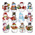 NEW 2410   24pcs Christmas dwarf wooden hanging ornaments Christmas tree decoration  8588