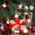NEW 2410   24pcs Christmas dwarf wooden hanging ornaments Christmas tree decoration  8588