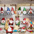 NEW 2410   24pcs Christmas dwarf wooden hanging ornaments Christmas tree decoration  8588
