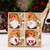 NEW 2410  24 Pieces Christmas Gingerbread Man Santa Claus Wooden Hanging Ornaments  8590