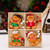 NEW 2410  24 Pieces Christmas Gingerbread Man Santa Claus Wooden Hanging Ornaments  8590