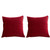 NEW 2410  2-4 Pack Striped Velvet Square Decorative Pillow Cases  8591