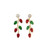 2410 New Fashionable and exquisite Christmas themed earrings with colorful lights 8951