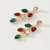 2410 New Fashionable and exquisite Christmas themed earrings with colorful lights 8951