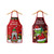 2411 New 2PC Christmas Apron Grinch Dwarf Home Kitchen Apron 8962