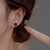 2411 New 4 pairs of red pearl earrings 8970