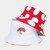 2411 New Double sided fisherman's hat with red and white mushroom pattern 8972