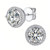NEW  2411 Women Moissanite Element Earrings （Round）  8598
