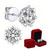 NEW  2411 Women Moissanite Element Earrings （Snowflake）  8599