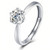 NEW  2411 Women Moissanite Element Ring （Six claws）  8594