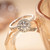 NEW  2411 Women Moissanite Element Ring （Flower）  8595