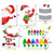 2411 New Magnetic Christmas refrigerator with car reflective decoration, Santa Claus, snowman, deer 8983
