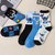 2411 New 5 pairs of Di Zai mid tube socks 8996