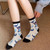 2411 New 5 pairs of Di Zai mid tube socks 8996