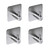 NEW  2503 Adhesive wall mounted stainless steel hook 4pcs/8pcs  9306