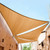 NEW  2503  Triangle or Rectangle Colour Outdoor Garden Sun Shade Sail   9079