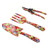 NEW  2505  3 Piece Garden Tool Set with Red Print  Trowel Cultivator Pruning Shear  9614