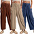 NEW  2505  Summer  Womens Linen Wide Leg Pants Loose Drawstring Beach Pants with Pockets   9622