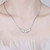 NEW  2507  Smile Necklace Shiny Moissanite Zircon Pendant Necklace   9441