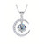 NEW  2507  Women's Crescent Moissanite Necklace Pendant Clavicle Chain  9447