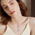 NEW  2507  Women's Crescent Moissanite Necklace Pendant Clavicle Chain  9447