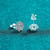 NEW  2507  925 Sunflower Moissanite Element One Carat Necklace Earring Set﻿ 9664