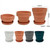 NEW 2507 Environmentally friendly silicone anti drop tray folding flower pot 9343